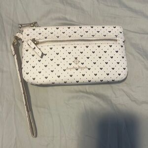 Nanette Lepore White and Black Geometric Clutch Wristlet